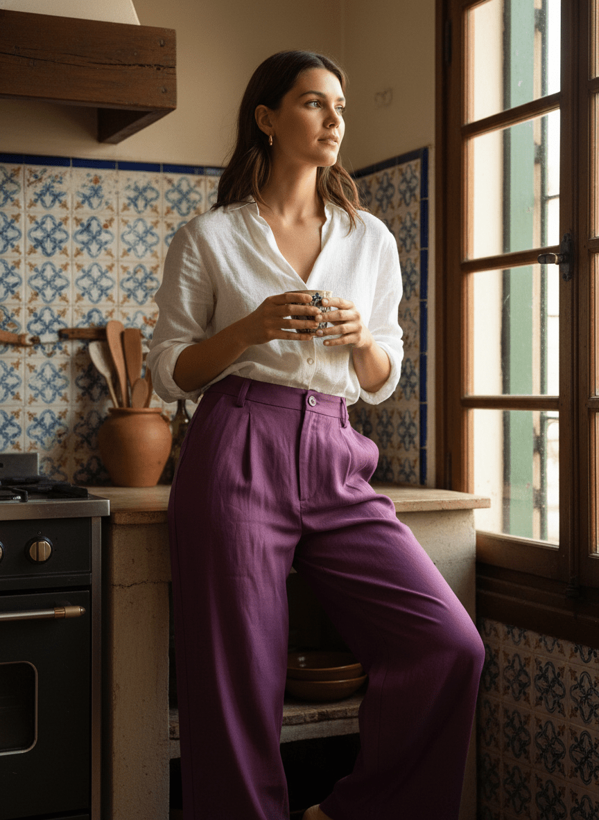 PANTALON CARLOS PURPLE - SEEUSOON Pantalon