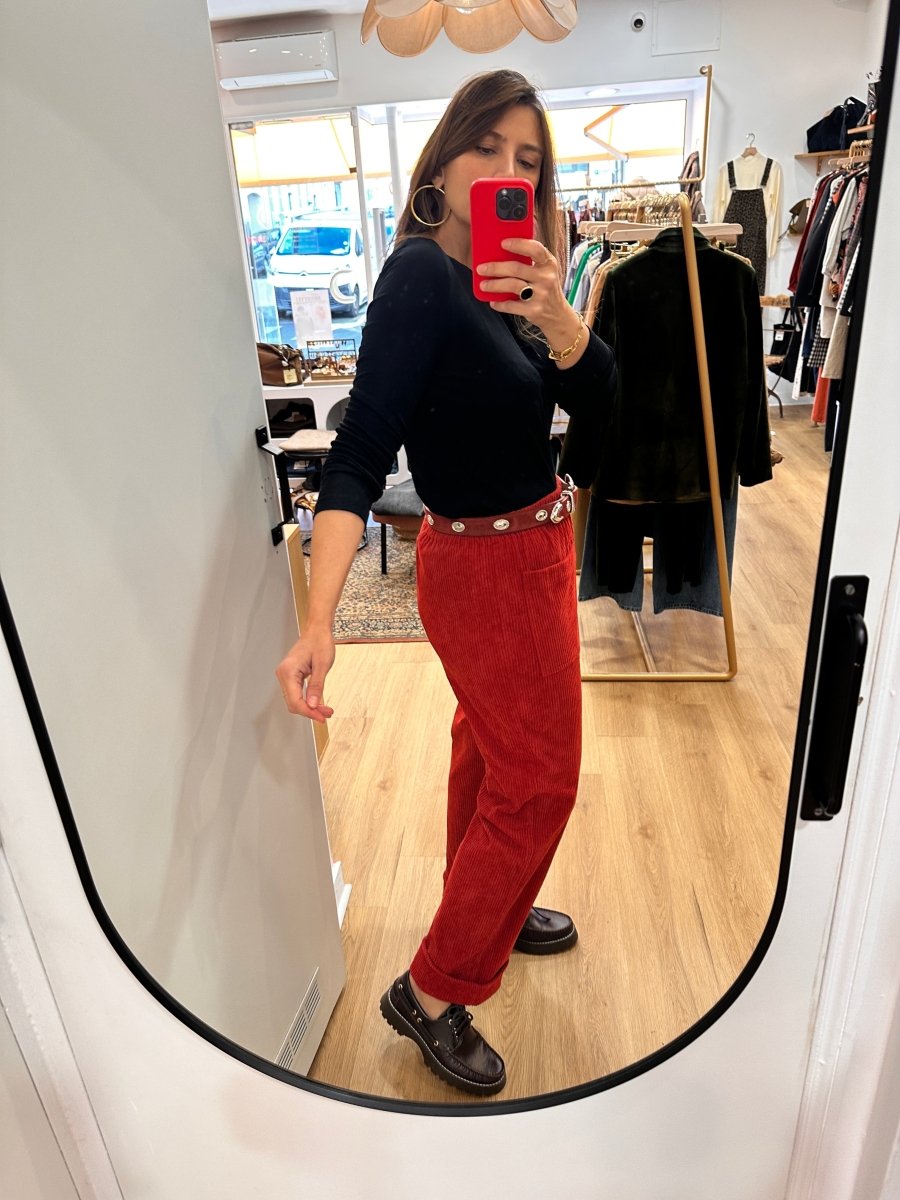 Pantalon Herman ROUGE - OPULLENCE Pantalon