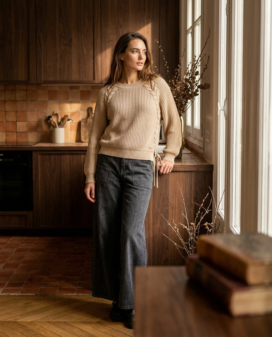 PANTALON IRENE GRIS - ORFEO PANTALON