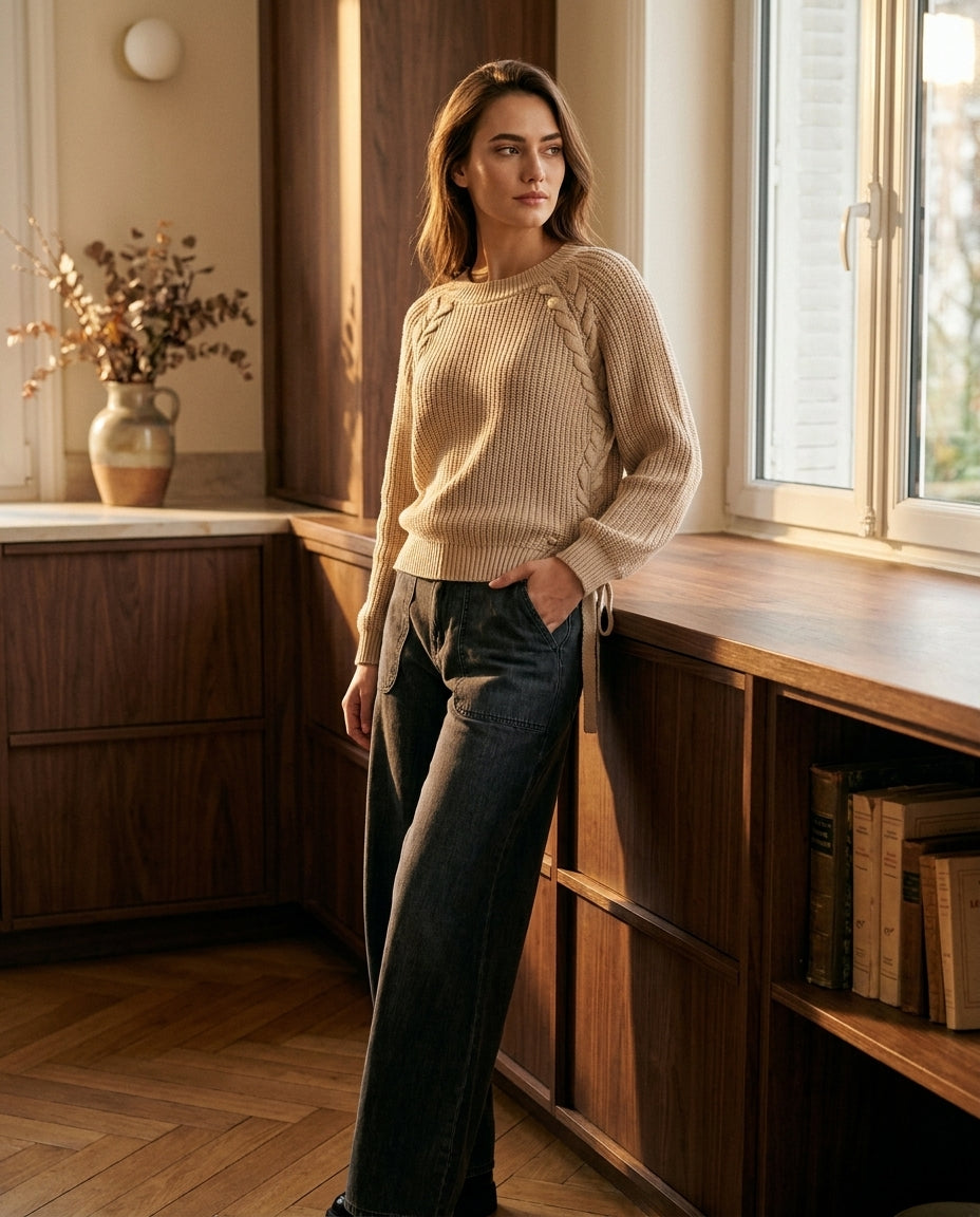 PANTALON IRENE GRIS - ORFEO PANTALON