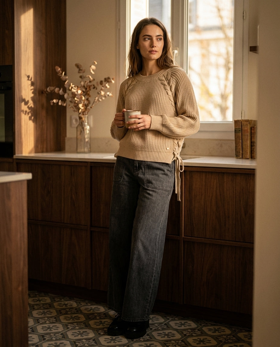 PANTALON IRENE GRIS - ORFEO PANTALON