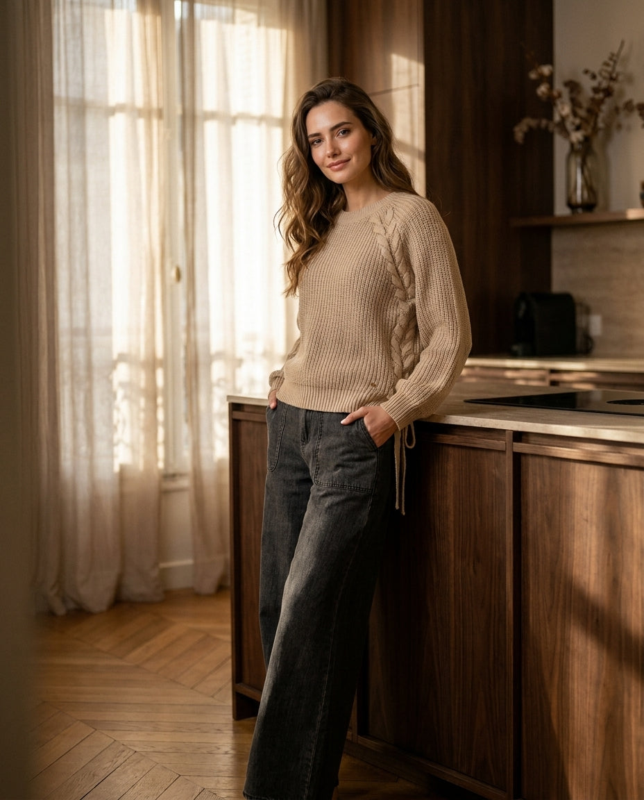 PANTALON IRENE GRIS - ORFEO PANTALON