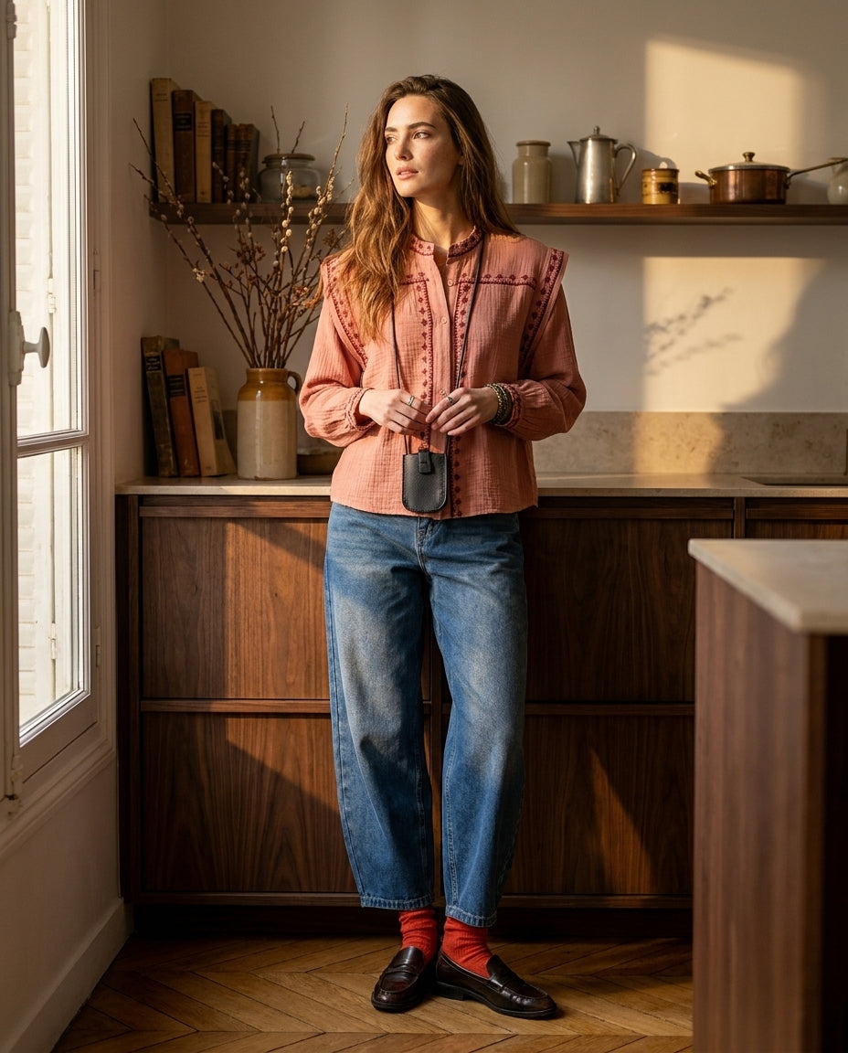 PANTALON JOELY DENIM - MINUIT DOUZE PANTALON