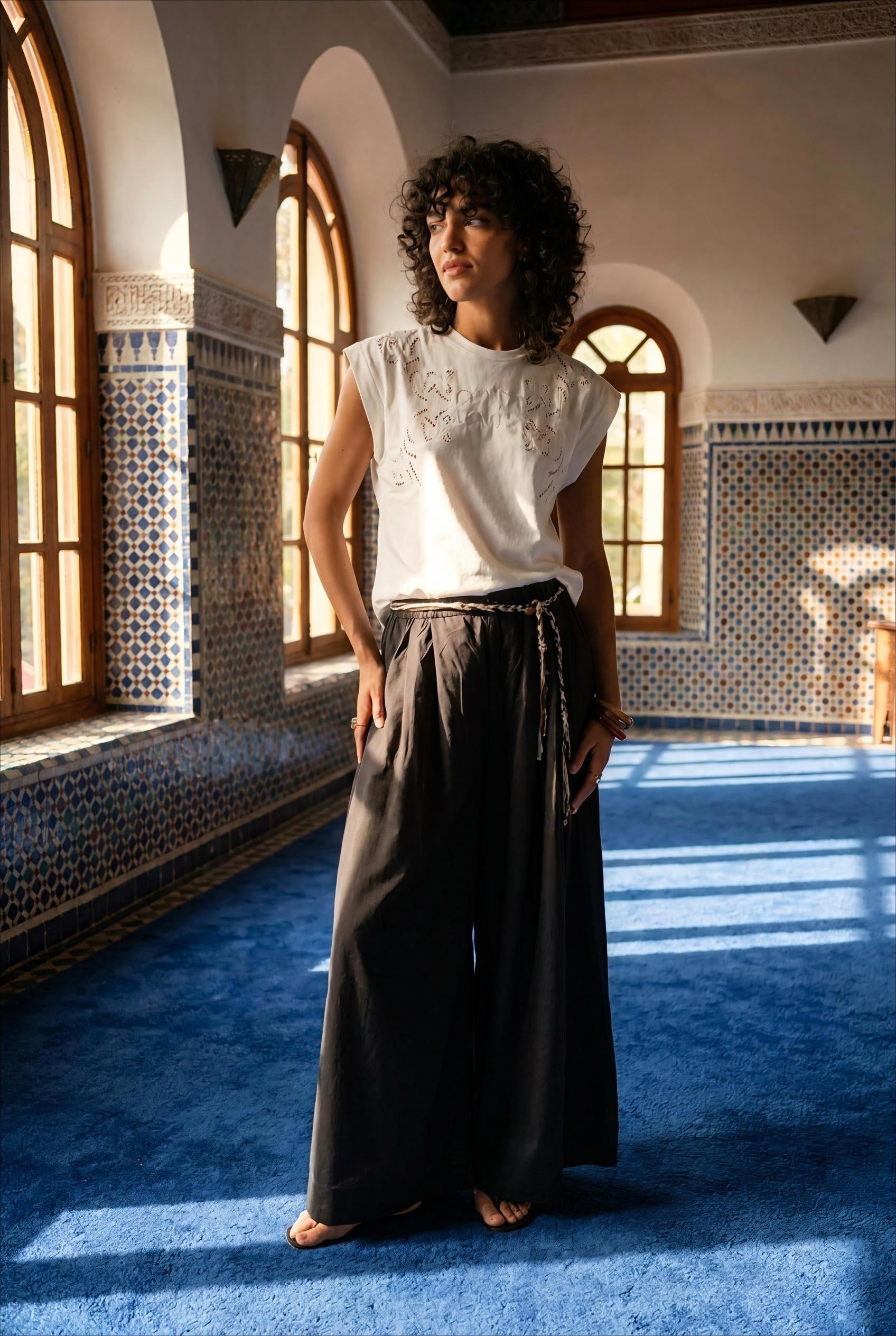 PANTALON LIOR NOIR - ORFEO PANTALON