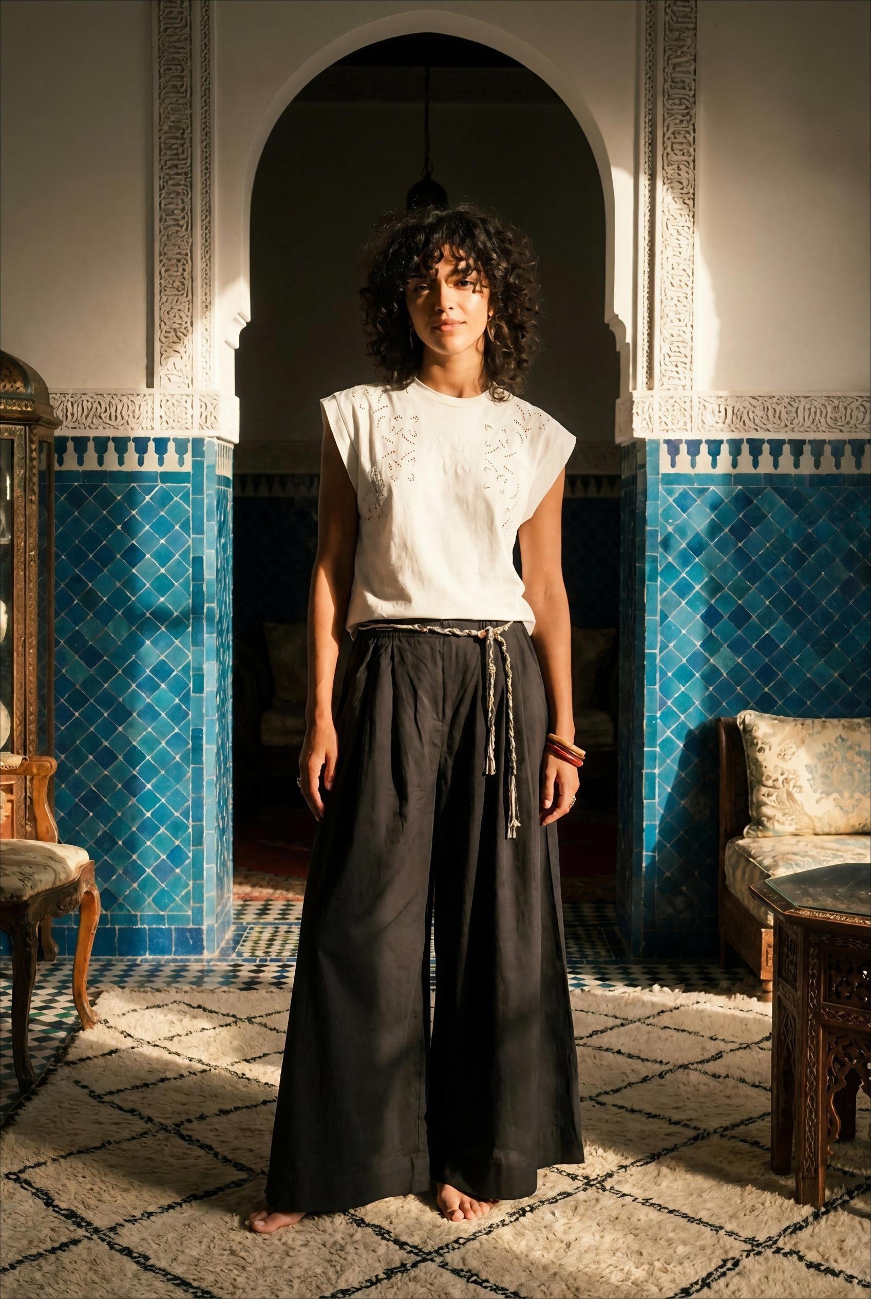 PANTALON LIOR NOIR - ORFEO PANTALON