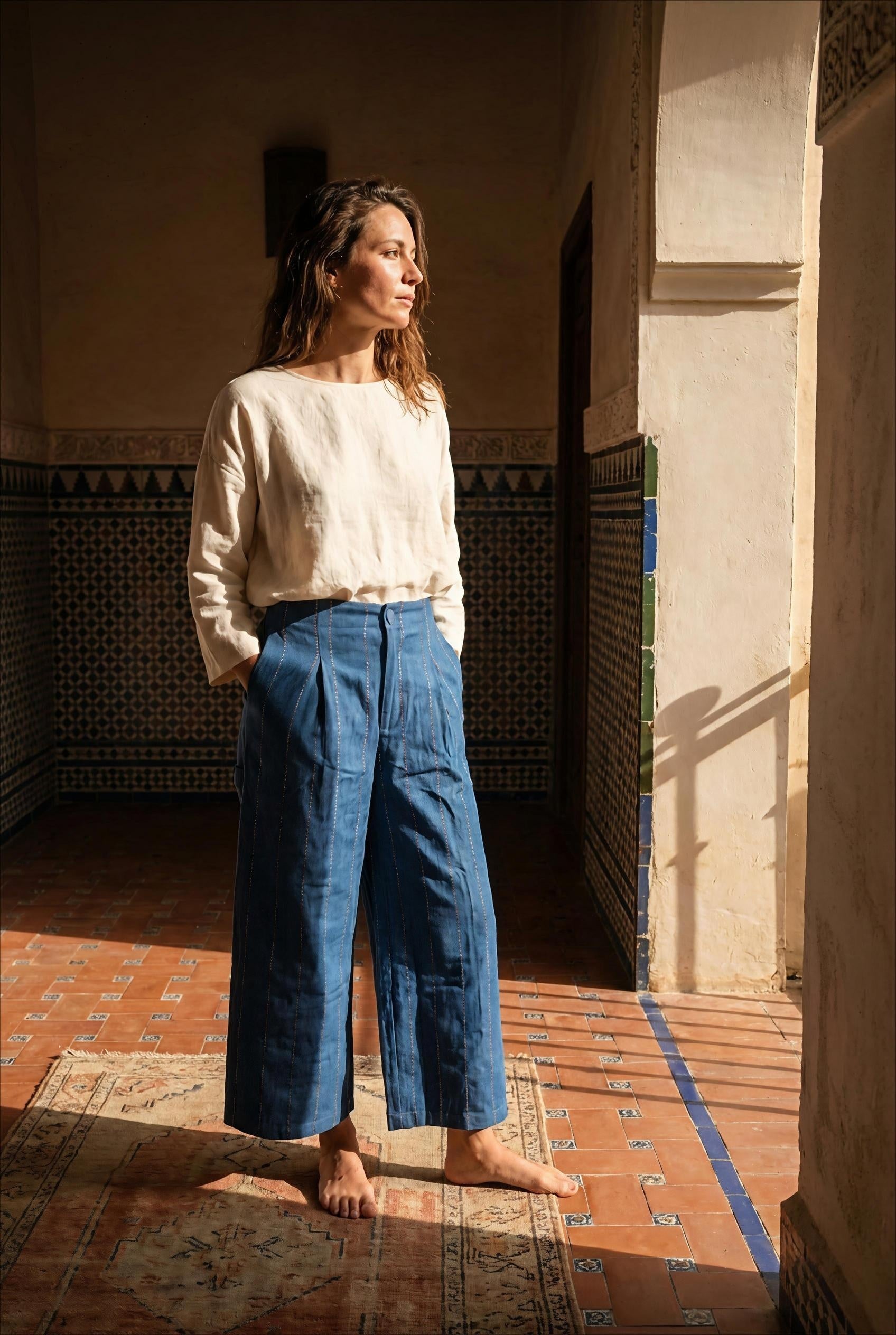 PANTALON NAYA DENIM - ORFEO PANTALON