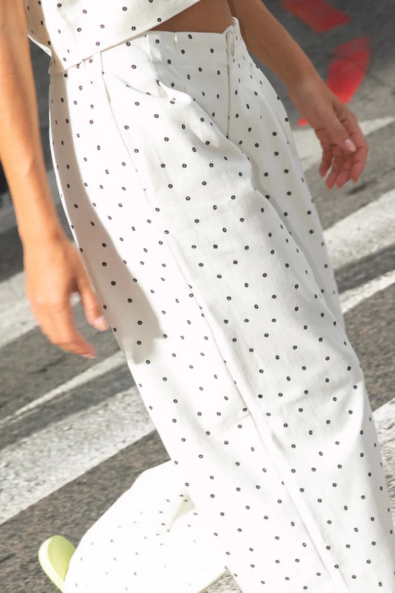 PANTALON PAVAR DAISY BLANC - LAUREPLUSMAX Pantalon