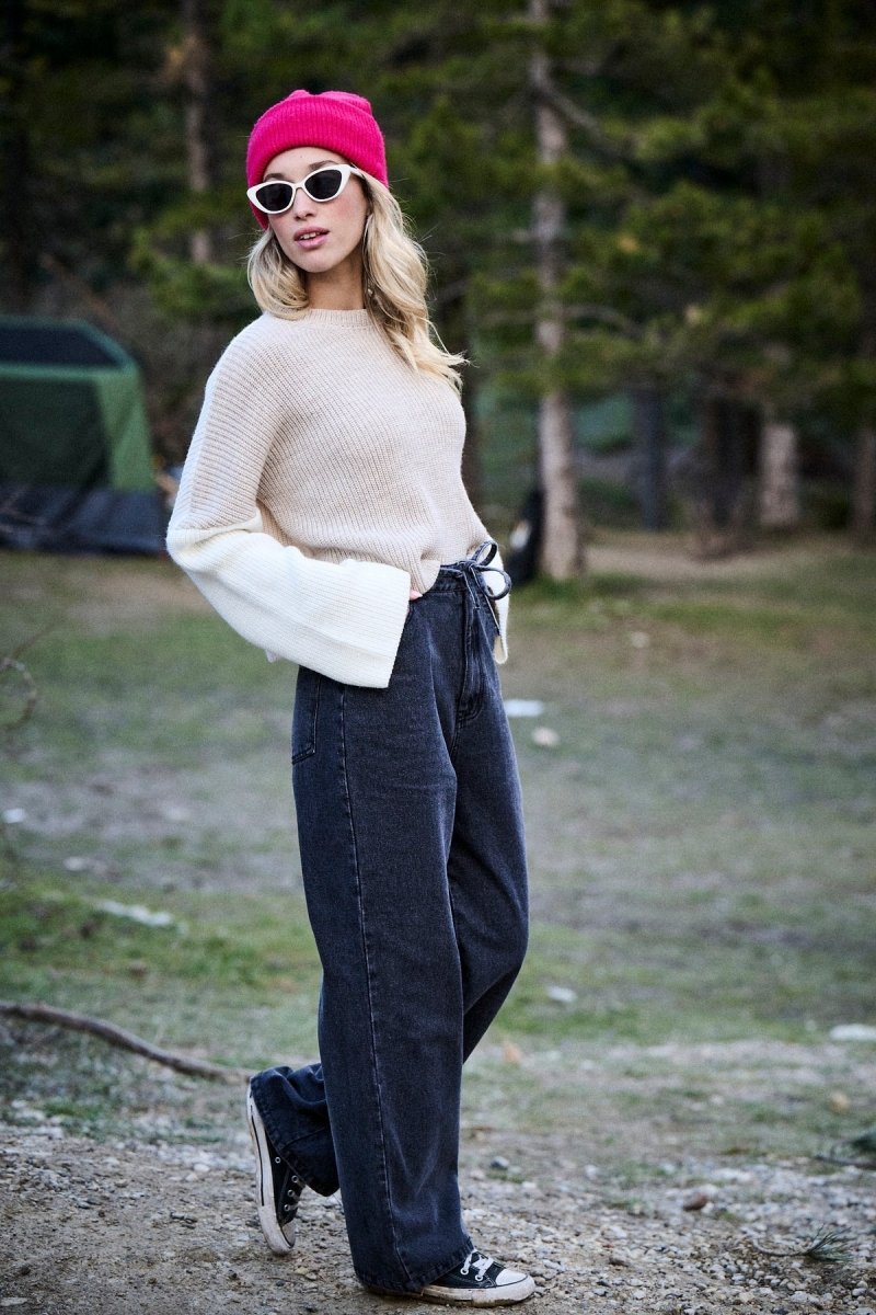 Pantalon Percy DENIM CARBONE - LAUREPLUSMAX Pantalon