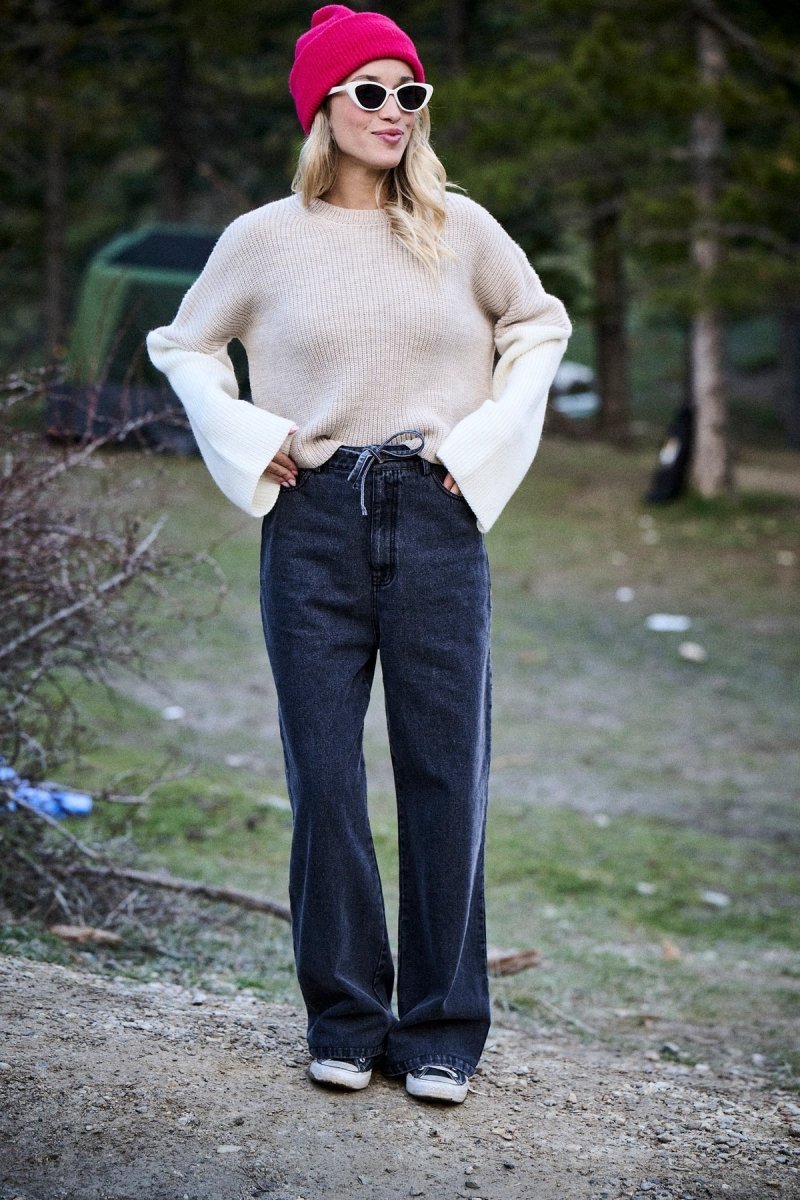 Pantalon Percy DENIM CARBONE - LAUREPLUSMAX Pantalon