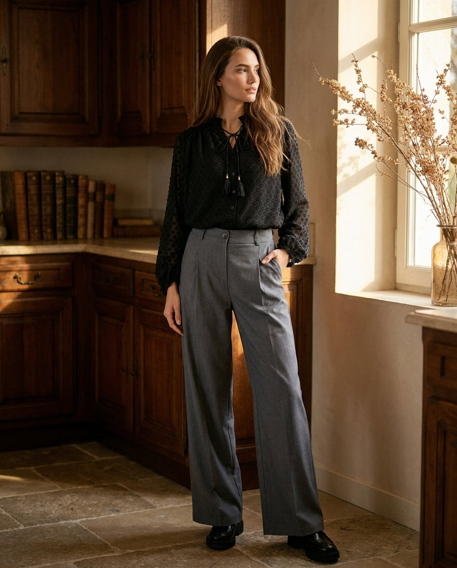 PANTALON WESLEY GRIS - MINUIT DOUZE PANTALON