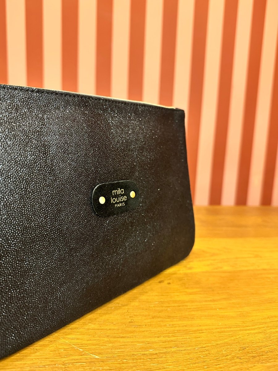 POCH GM AR5 NOIR - MILA LOUISE POCHETTE