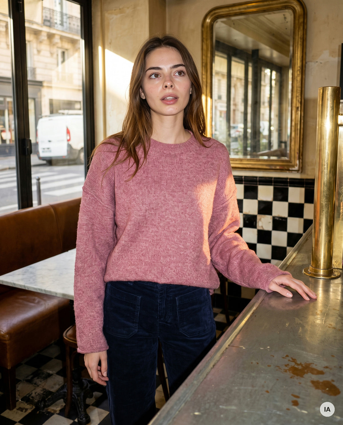 PULL CHILL VIEUX ROSE - MINUIT DOUZE Pull — Image générée par IA