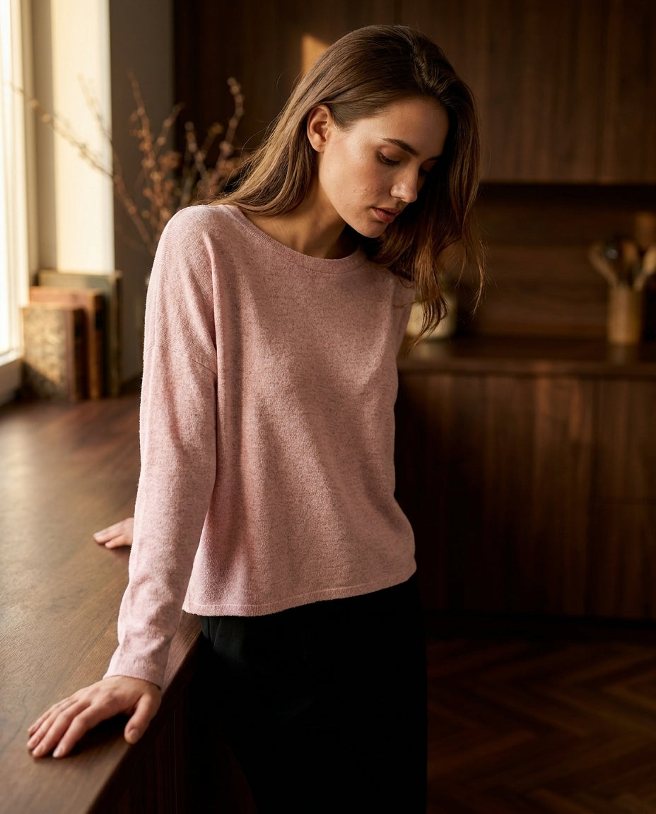 PULL LIVIA BLUSH - MINUIT DOUZE PULL