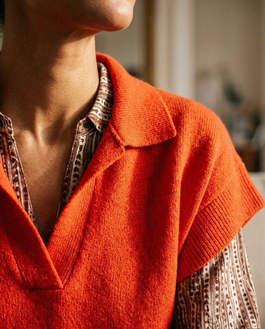 PULL MOTEL ORANGE - MINUIT DOUZE PULL