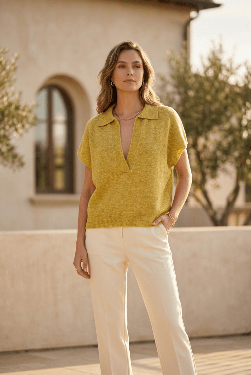 PULL MOTEL OCRE - RUE MAZARINE PULL