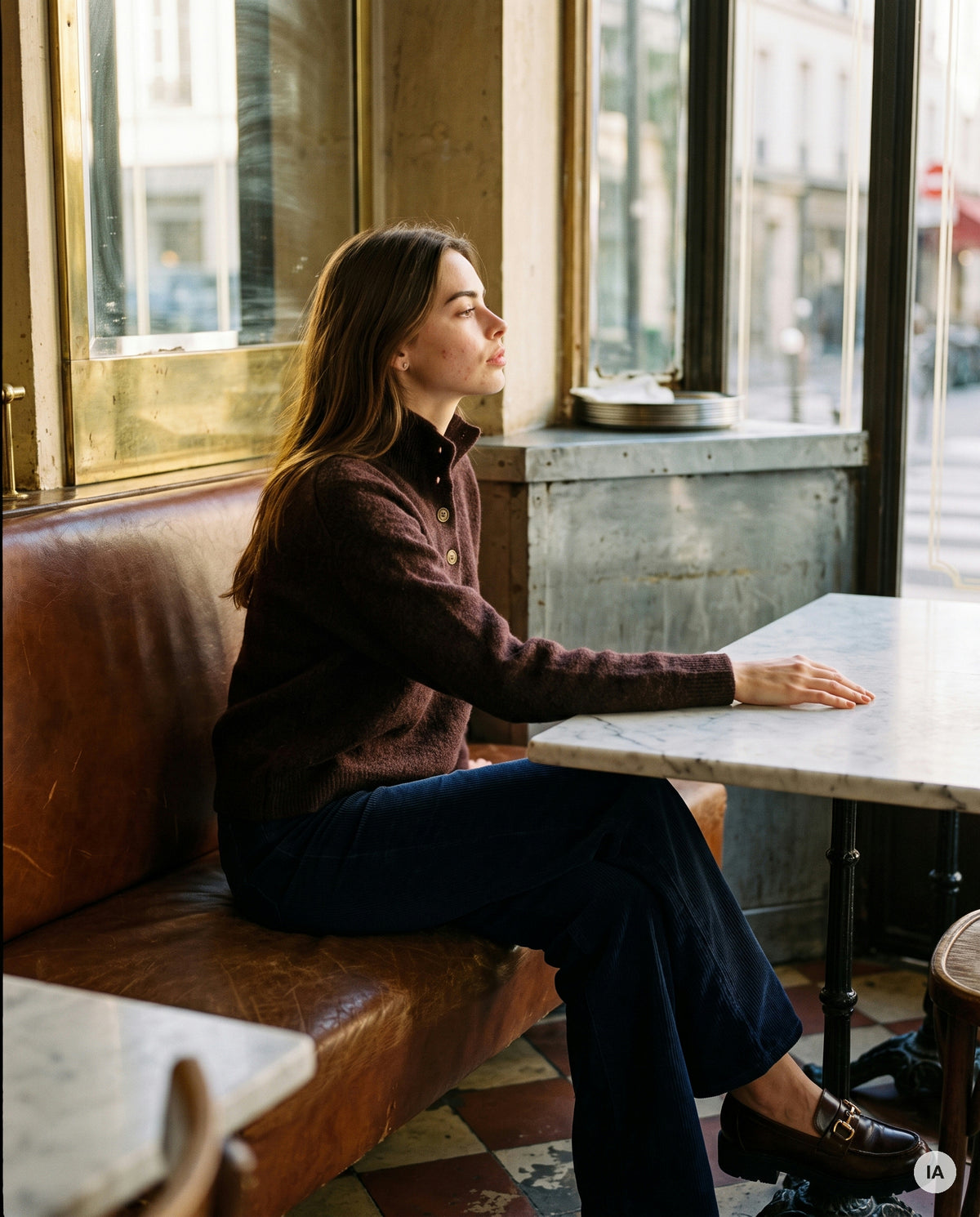 PULL NATHANIELLE BURGUNDY - ORFEO Pull — Image générée par IA