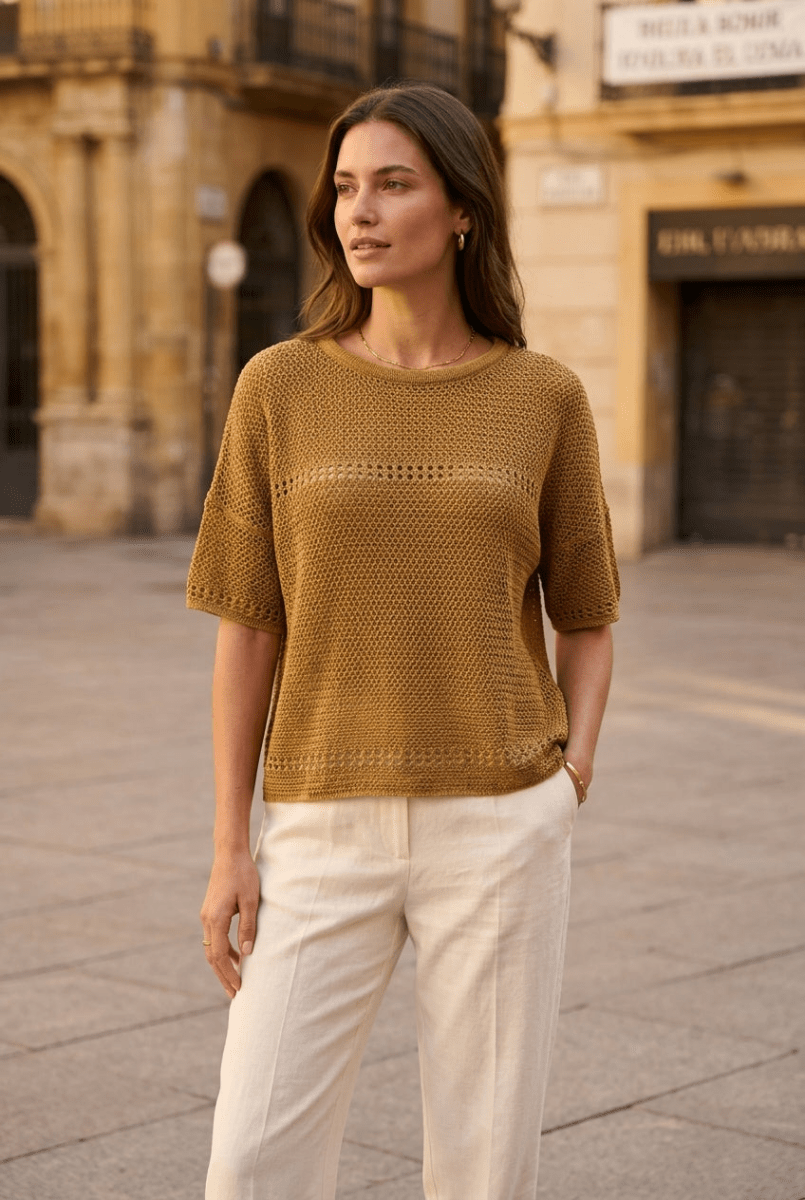 PULL OCEANE NOISETTE - RUE MAZARINE PULL