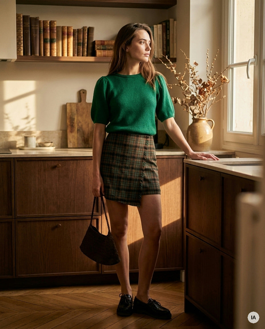 PULL PENELOPE EMERAUDE - MINUIT DOUZE PULL — Image générée par IA