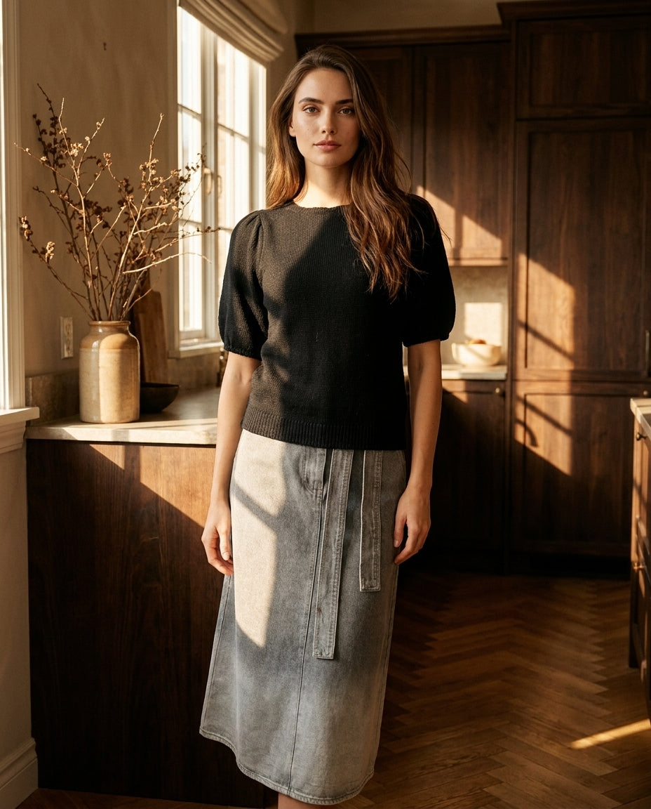 PULL PENELOPE NOIR - MINUIT DOUZE PULL