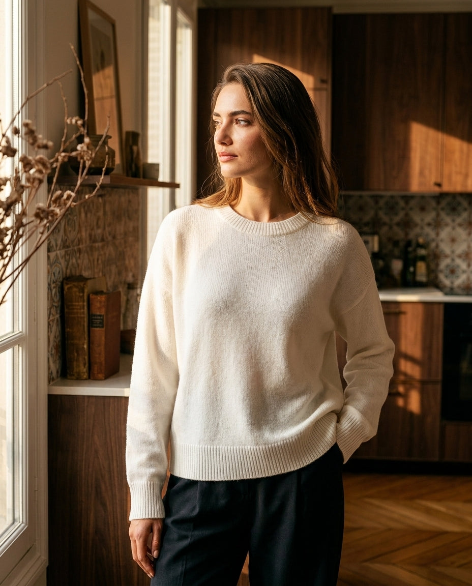 PULL THALITA ECRU - MINUIT DOUZE PULL