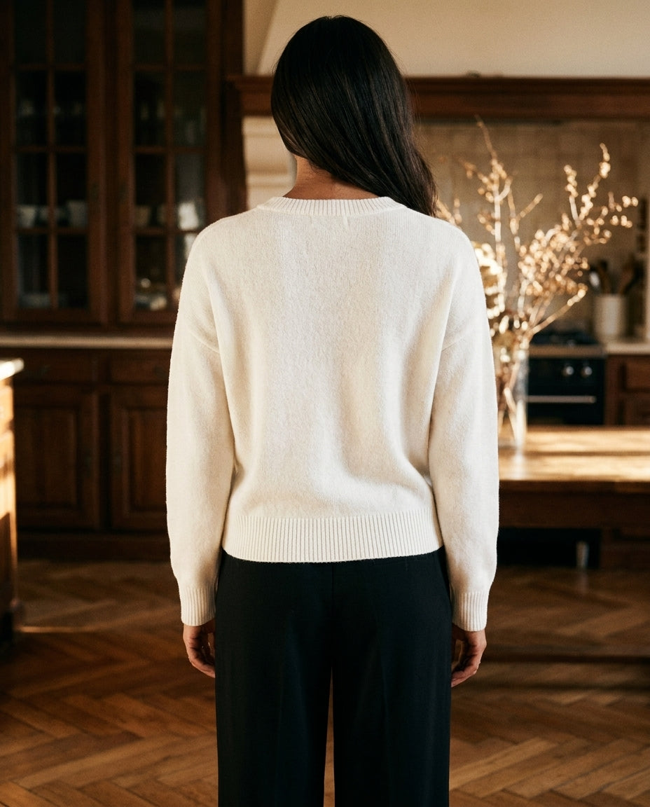PULL THALITA ECRU - MINUIT DOUZE PULL
