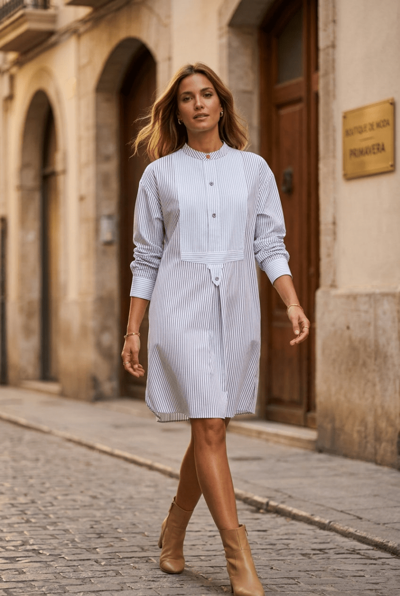 ROBE ATLANTIDE PATCH BLEU - RUE MAZARINE Robe