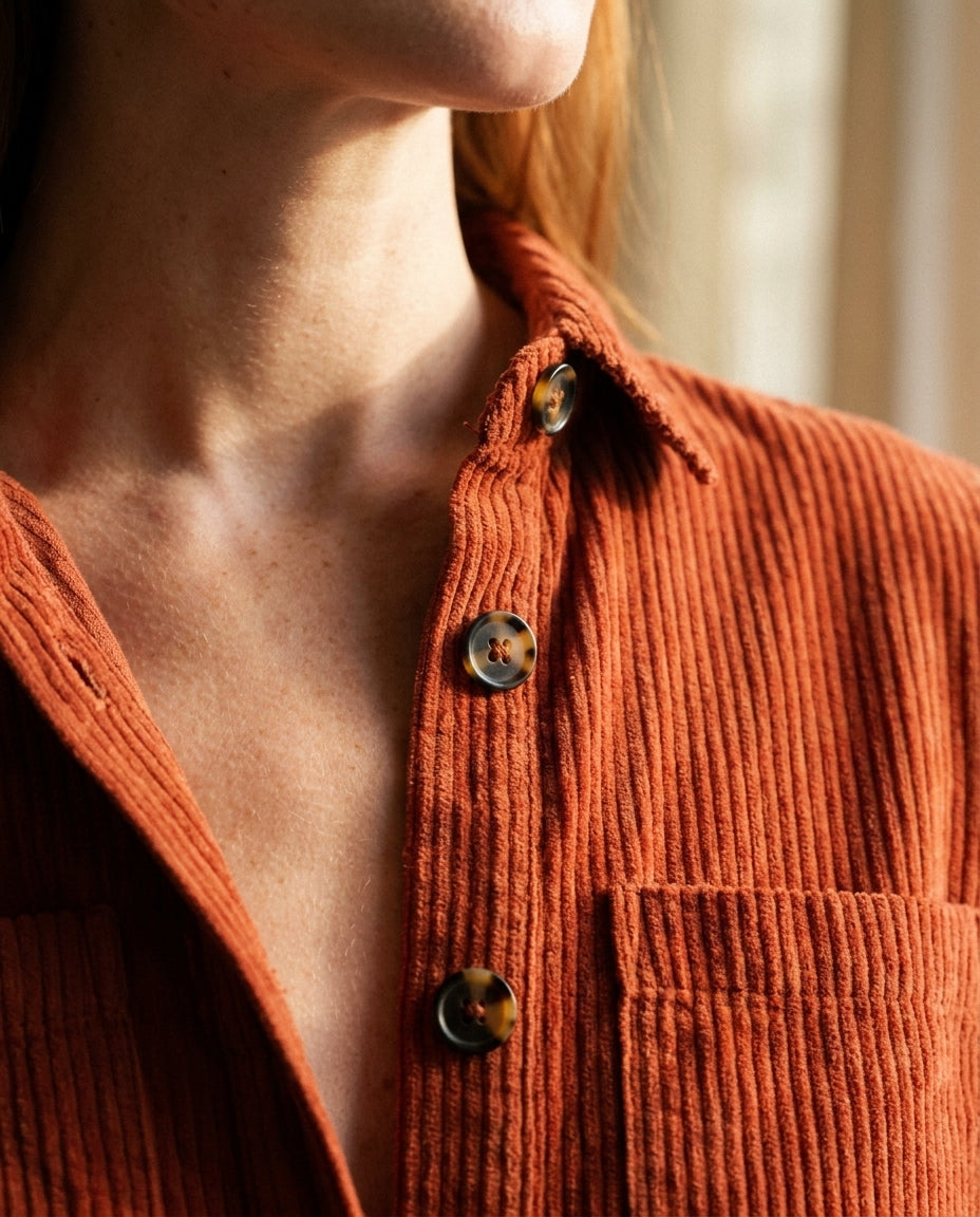 ROBE BETTY TERRACOTTA - MINUIT DOUZE ROBE
