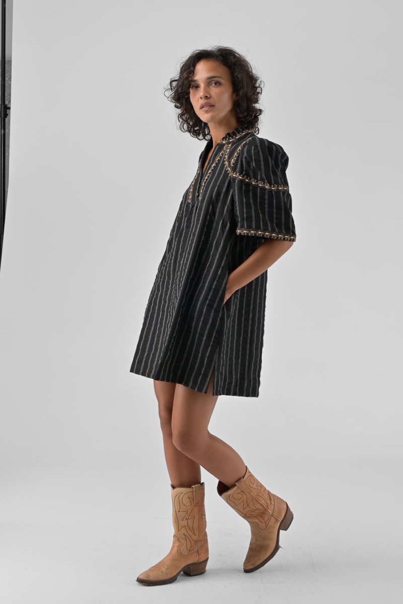 ROBE BRODEE RITA NOIR - ORFEO Robe