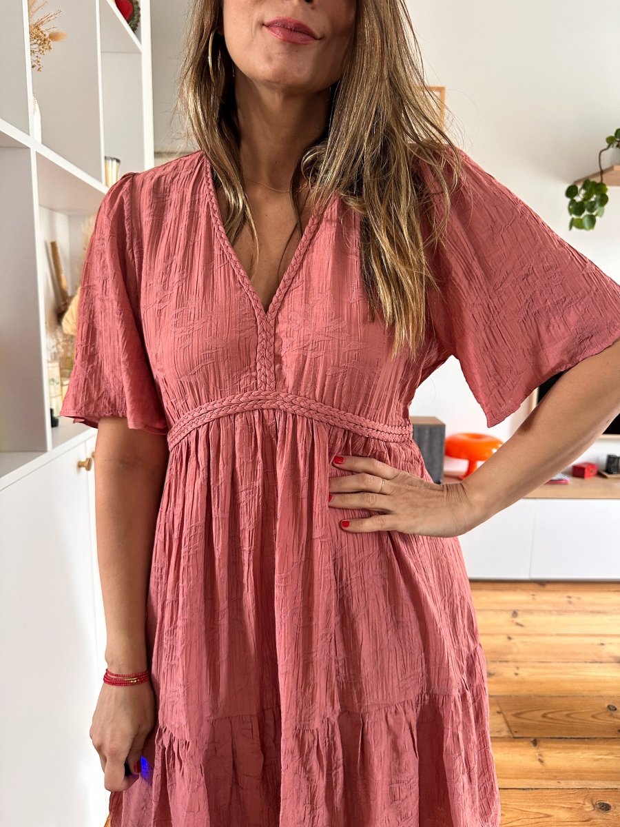 Robe Cecile BOIS DE ROSE - YCOO Robe