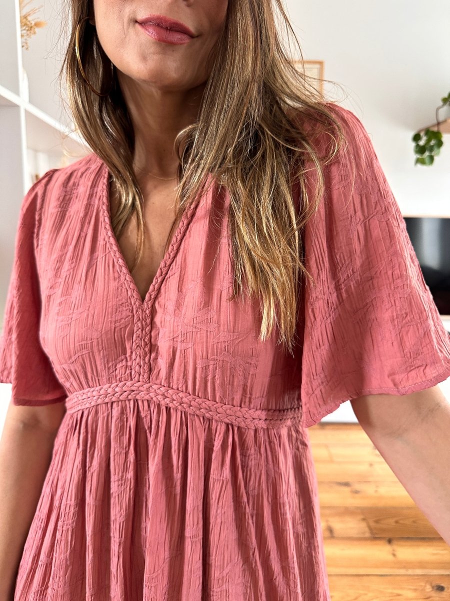 Robe Cecile BOIS DE ROSE - YCOO Robe