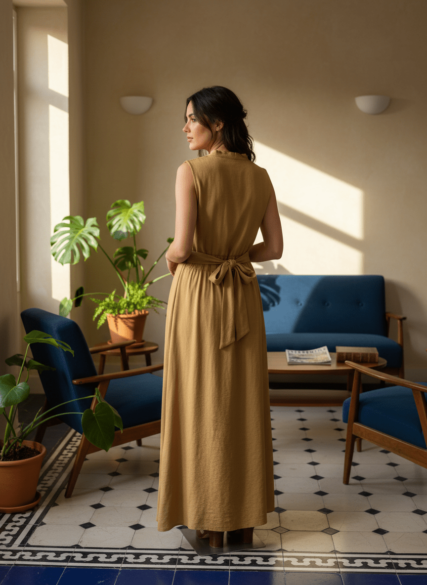 ROBE CLOTILDE YELLOW - SEEUSOON Robe