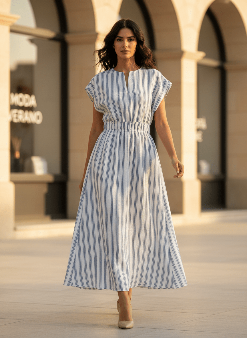Robe Eclose BLUE - THE KORNER DRESS