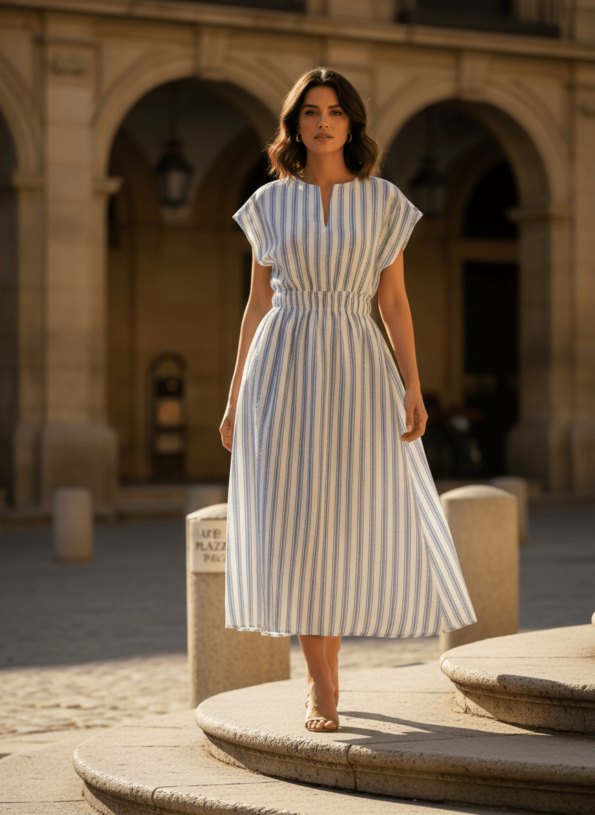 Robe Eclose BLUE - THE KORNER DRESS
