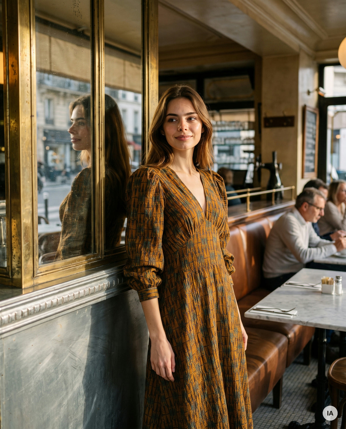 ROBE MANITA JAUNE - RUE DES ABBESSES Robe — Image générée par IA