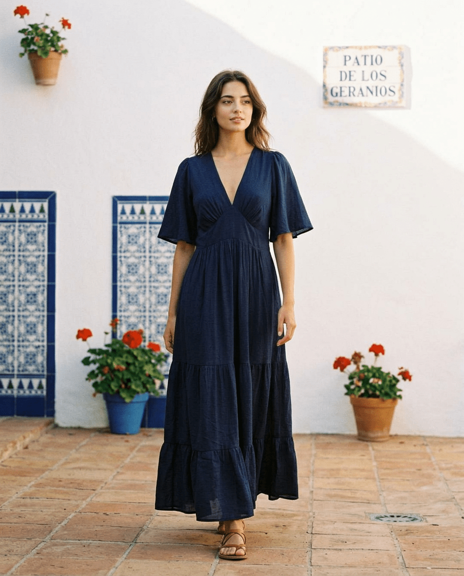 Robe Melissa BLEU - YCOO Robe