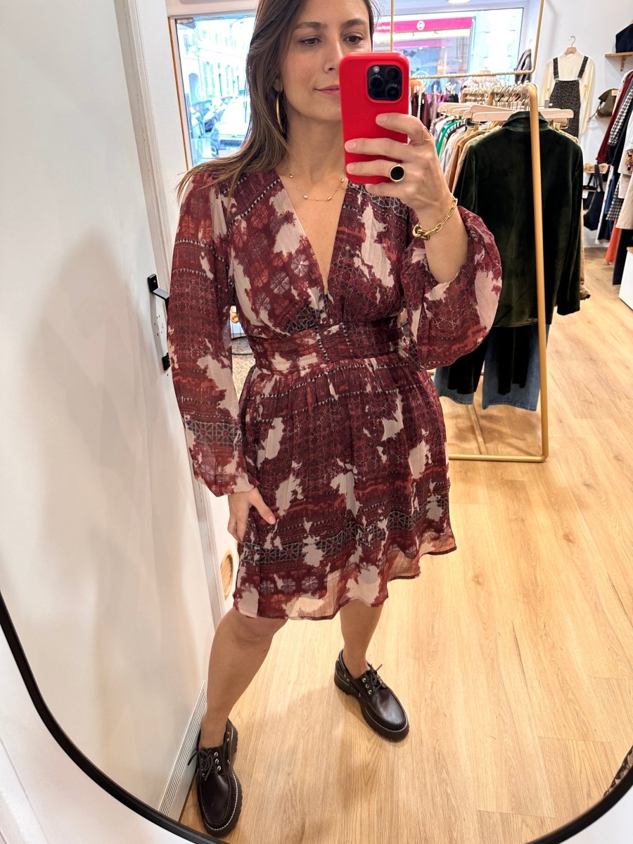 Robe Perrine BORDEAUX3 - YCOO Robe