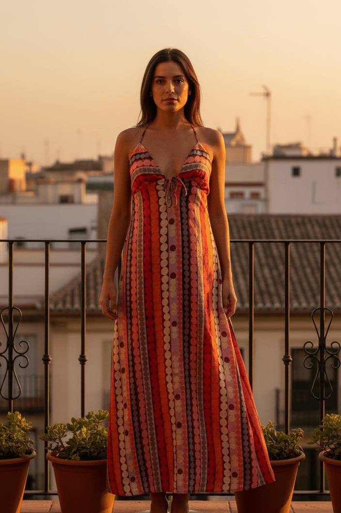 Robe RAFEA IMPRIME COPACABANA - LAUREPLUSMAX Robe