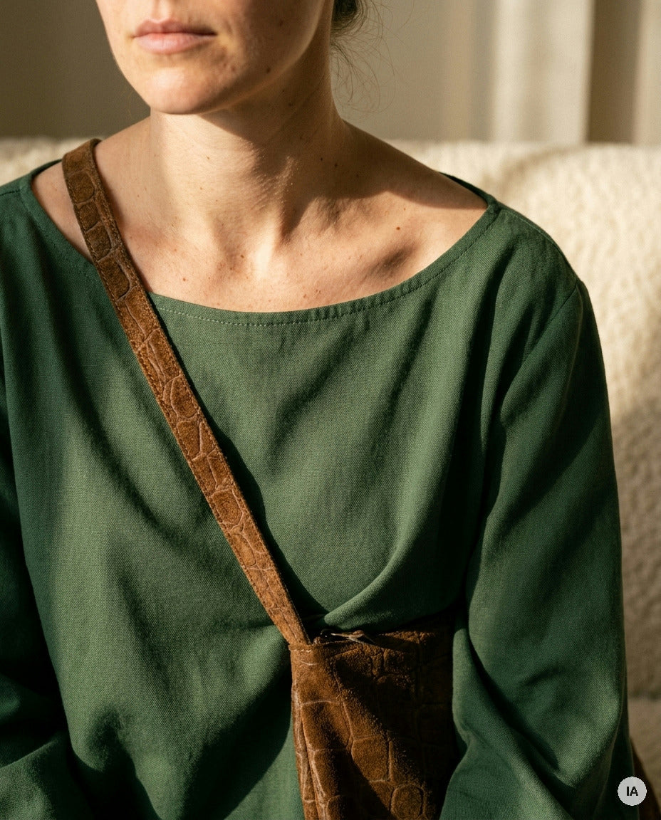 ROBE TALIA KHAKI - ORFEO Robe — Image générée par IA