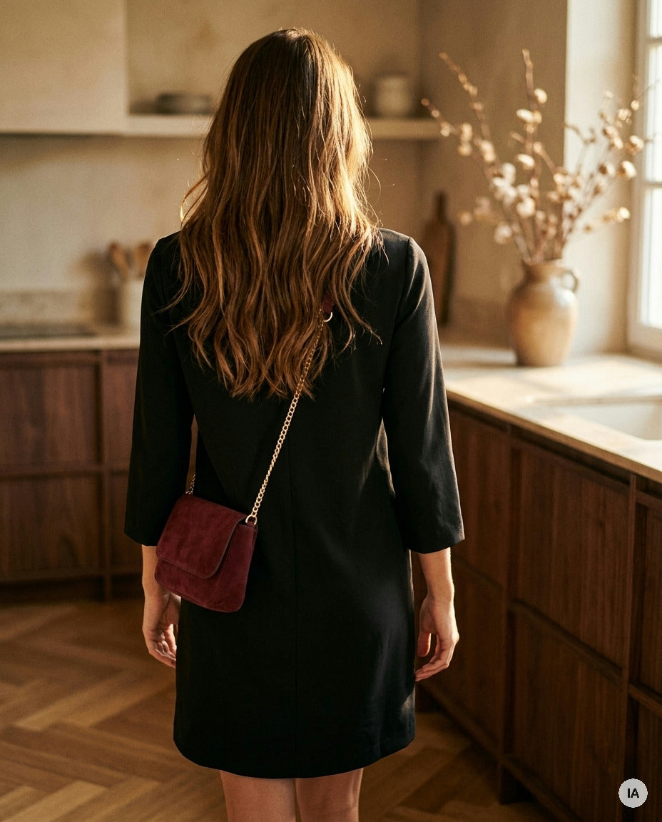 ROBE TALIA NOIR - ORFEO Robe — Image générée par IA