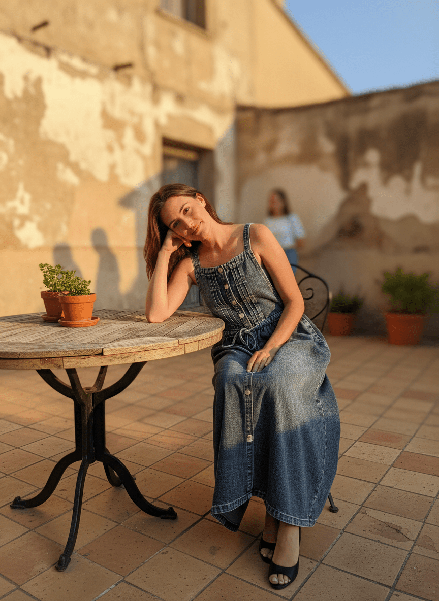 ROBE ZORA BLACK DENIM - ADORE Robe