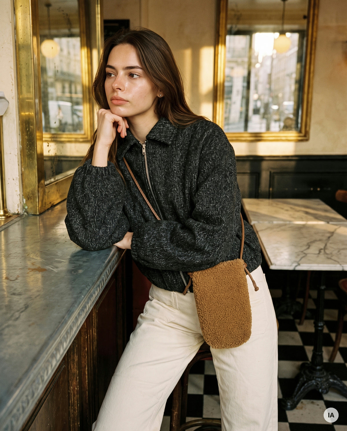 SAC GINA CAMEL - ORFEO Sac à main — Image générée par IA