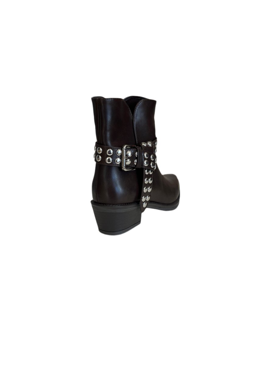 Santiags BROWN - LOVIT Bottines pour femme
