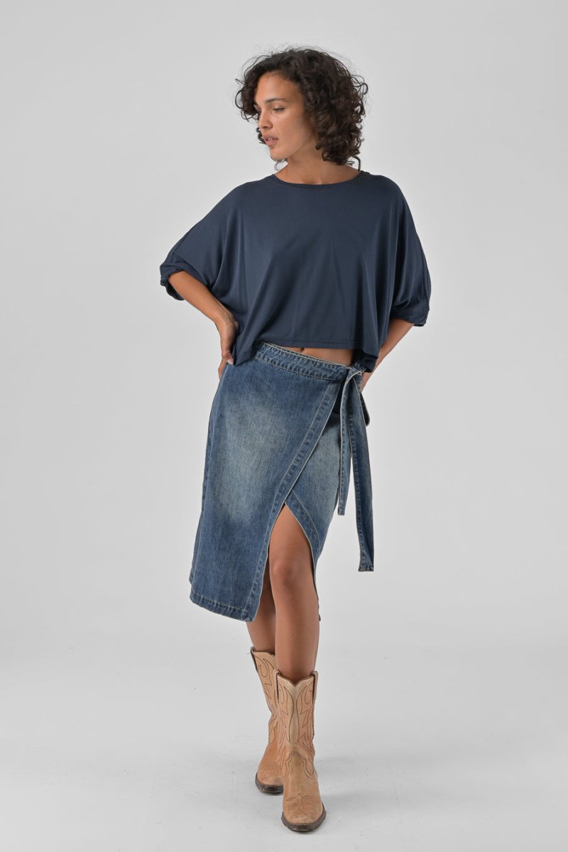 T - SHIRT AMANDINE Navy - ORFEO T - SHIRT