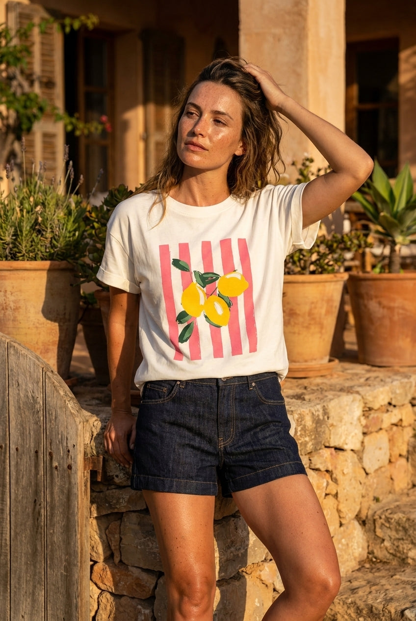T-SHIRT CITRON - CHARLIOR Top