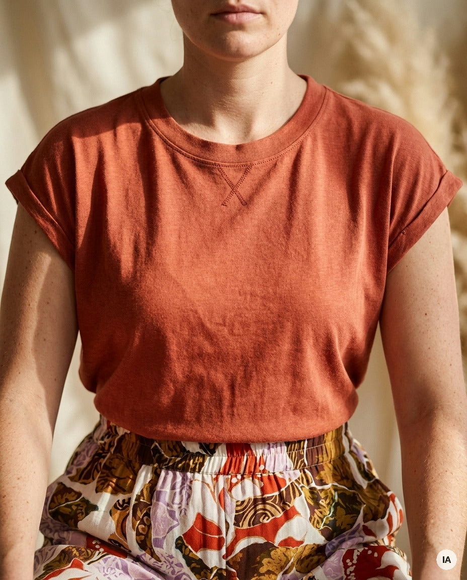 T-SHIRT FLYING TERRACOTTA - MINUIT DOUZE 1T-SHIRT — Image générée par IA