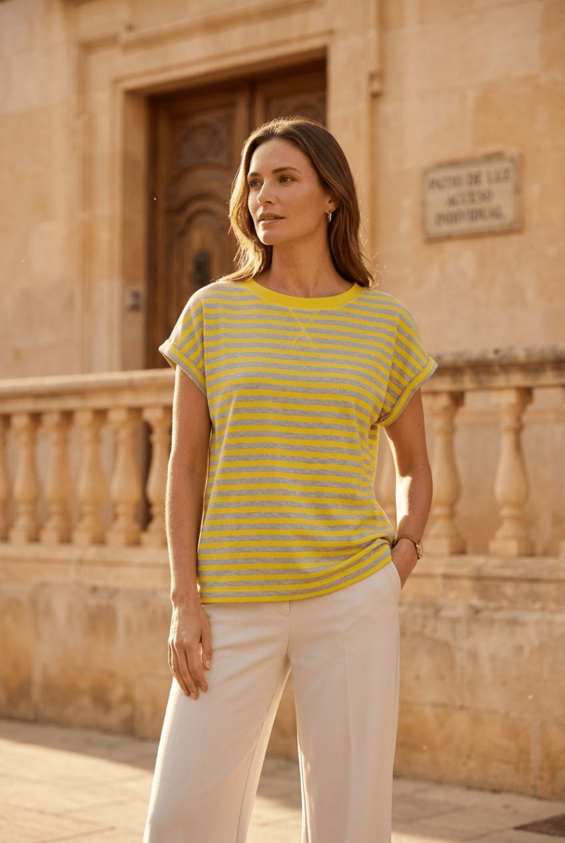 T - SHIRT FLYING OCRE - RUE MAZARINE TOP