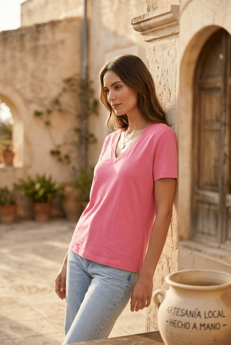 T - SHIRT MARTY BLUSH - RUE MAZARINE TOP