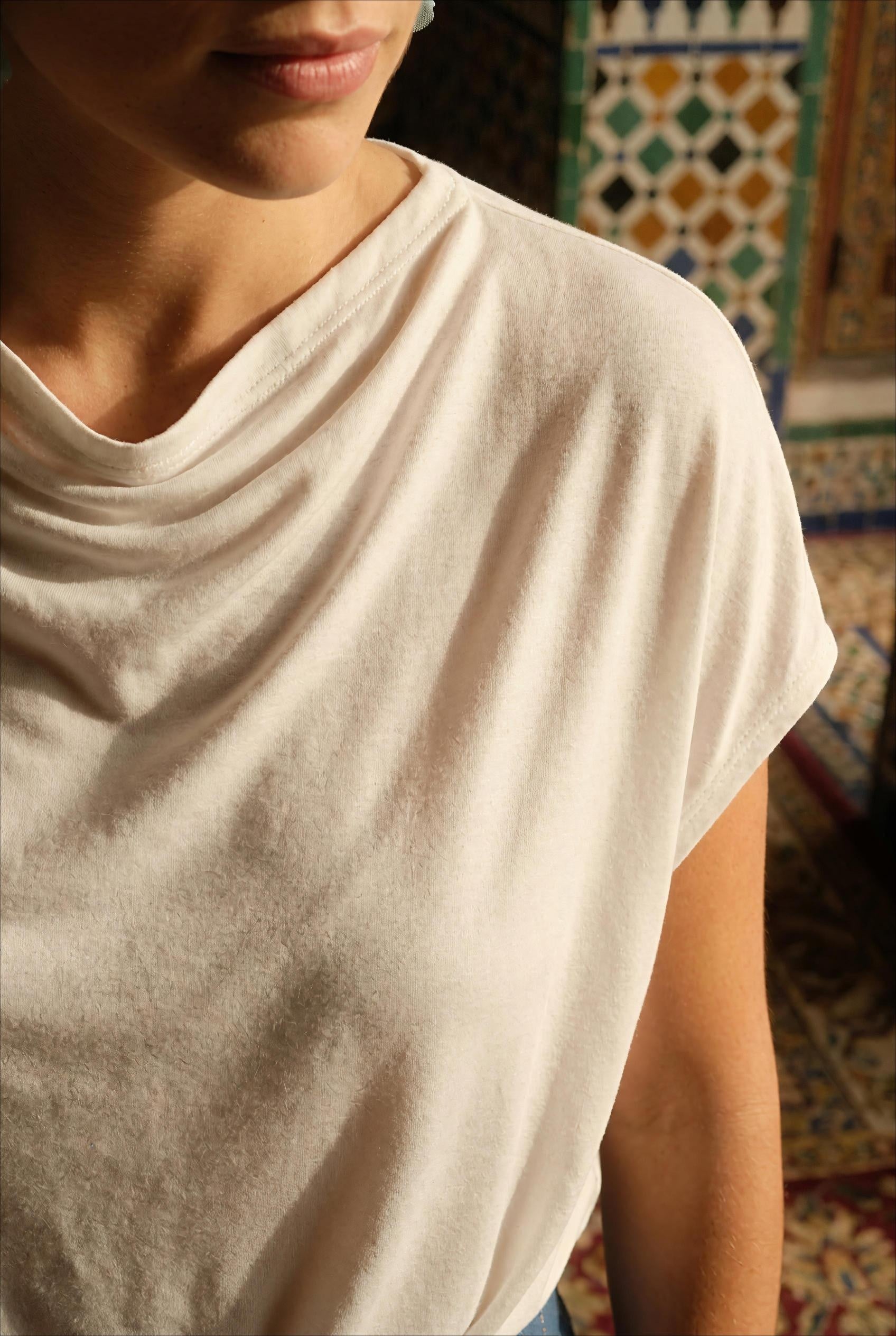 T-SHIRT NELIA ECRU - ORFEO T-SHIRT