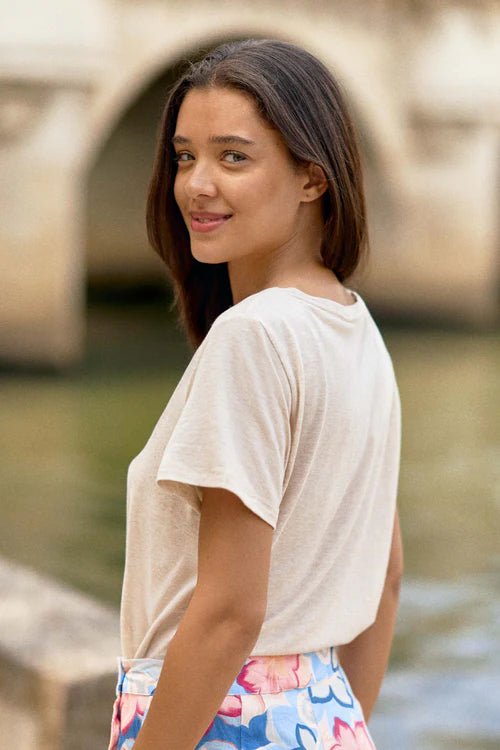 T - SHIRT TIA 13 - BEIGE - LA PETITE ETOILE T - SHIRT