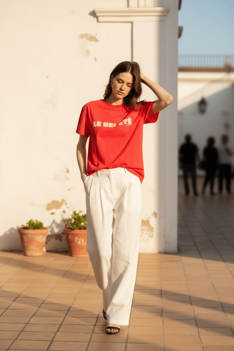 TEE SHIRT BEL ÉTÉ ROUGE - GARANCE T - SHIRT